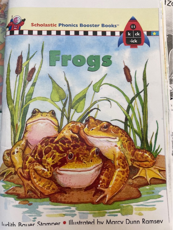 phonics booster books- frogs