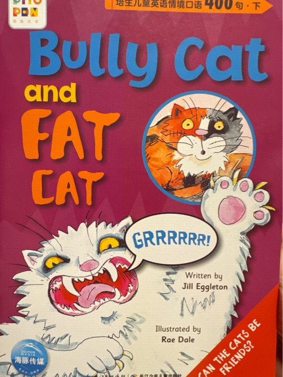 Bully cat and fat cat