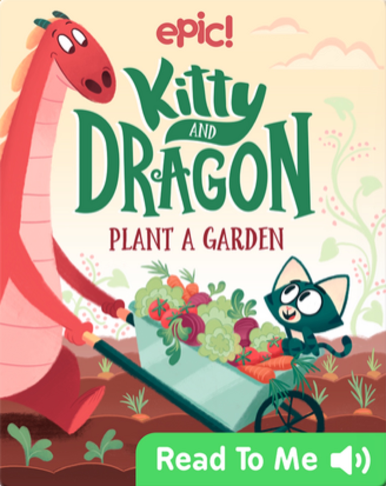 Kitty and Dragon-plant a garden