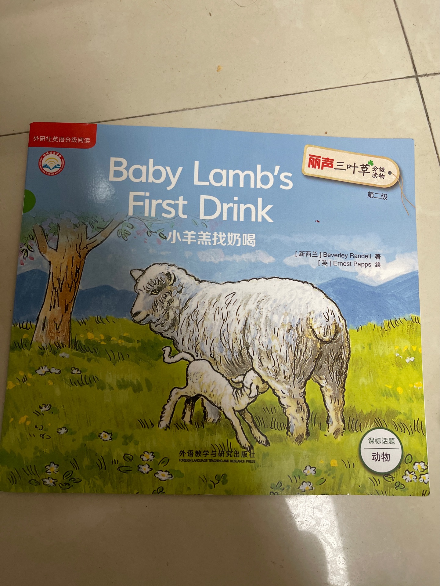 Baby Lamb's first drink