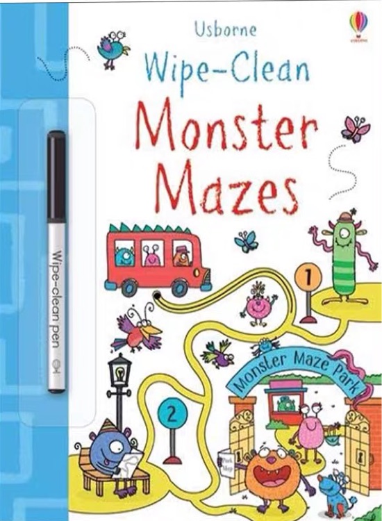 Wipe-Clean Monster Mazes