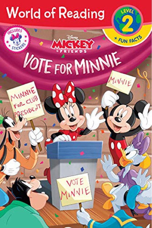 英文原版 World of Reading: Minnie Vote for Minnie 米奇老鼠 迪士尼分級讀物