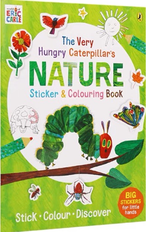 the very hungry caterpillar's nature sticker & colouring book