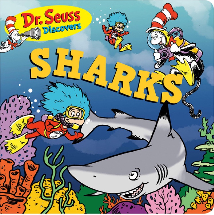 Dr. Seuss Discovers: Sharks 蘇斯博士發(fā)現(xiàn)系列:鯊魚 紙板書 海洋生物 幼兒?jiǎn)⒚衫L本 親子互動(dòng)游戲圖畫書