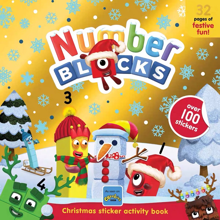 Numberblocks Christmas Sticker Activity