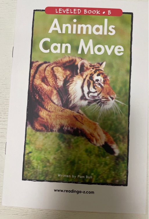 Animals can move