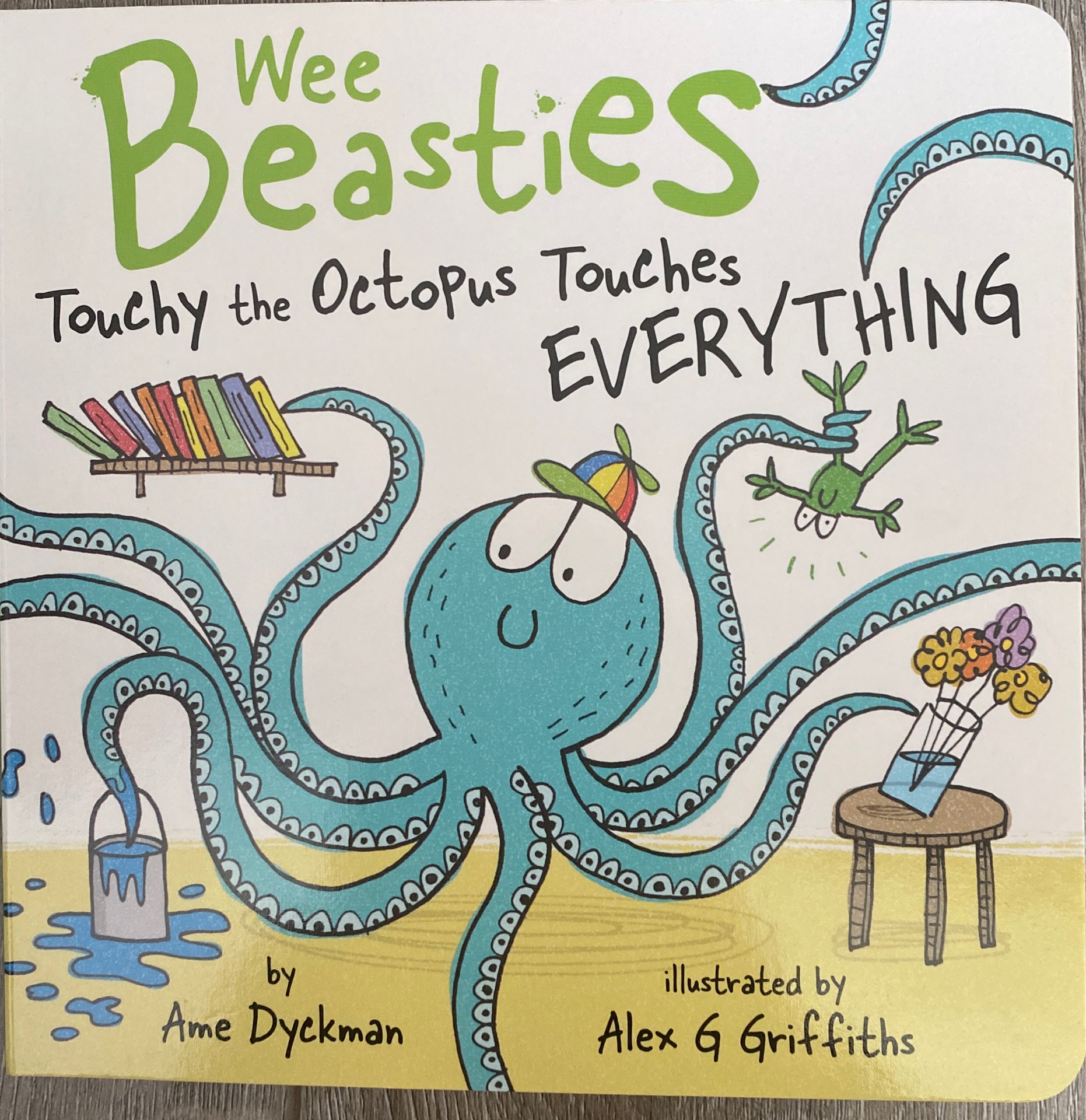 Touchy the octopus touches everything