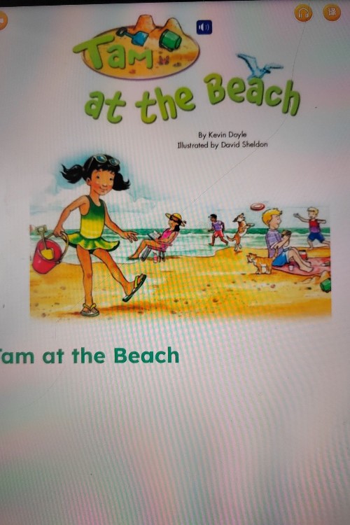 Tam at the beach