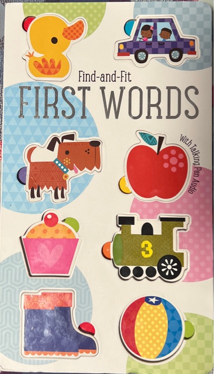 find and fit first words英文拼圖玩具書