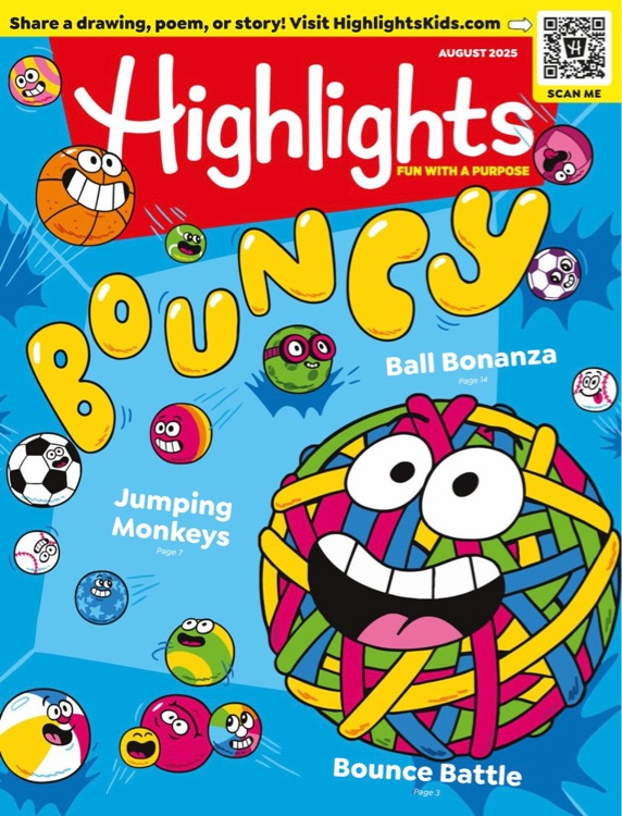 Highlights Magazine August 2025 Bouncy