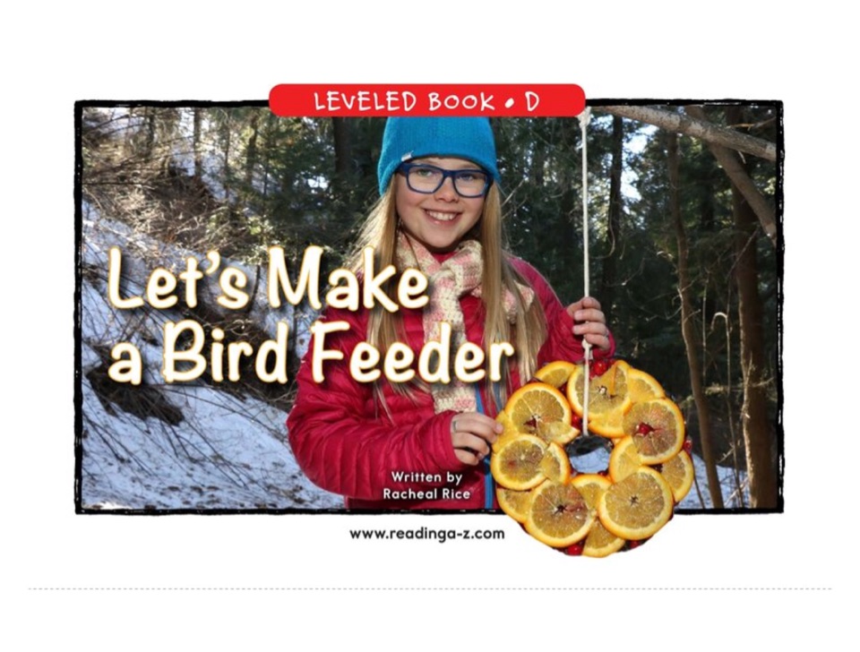 Let's Make a Bird Feeder