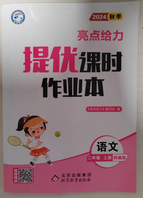 2024秋季亮點給力提優(yōu)課時作業(yè)本二年級語文上冊