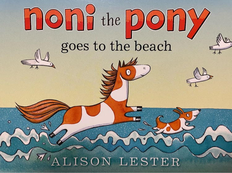 Noni the pony goes to the beach