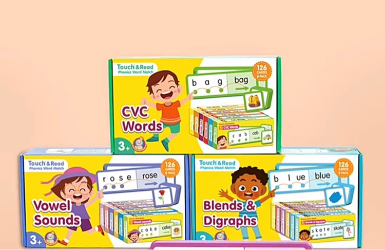 Phonics word match touch & read