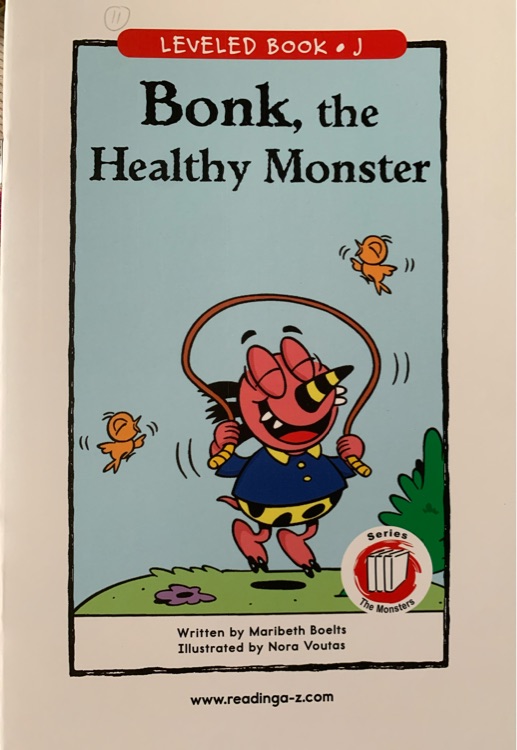 Bonk, the Healthy Monster(正版RAZ J)