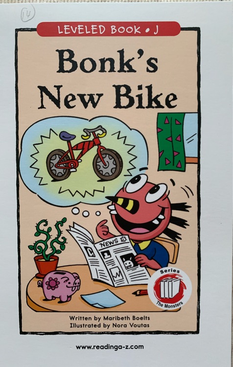 Bonk's New Bike(正版RAZ J)