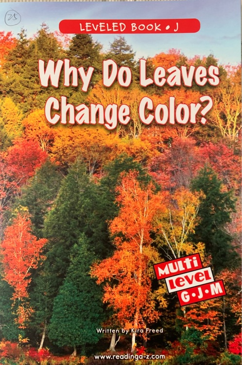 Why Do Leaves Change Color? (正版RAZ)