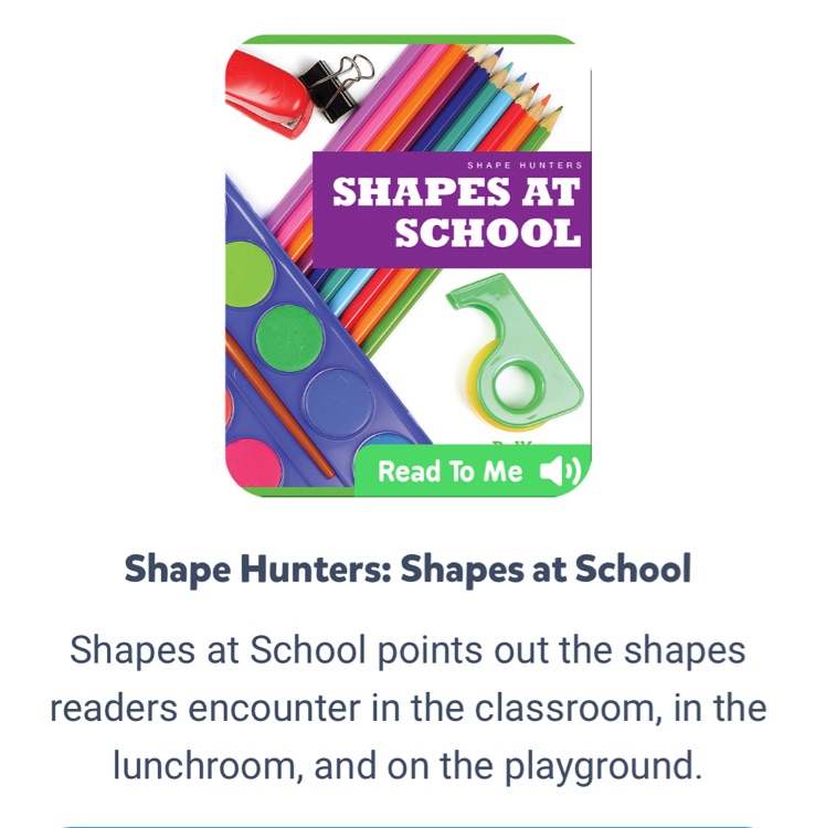 Shape hunters:shapes at school