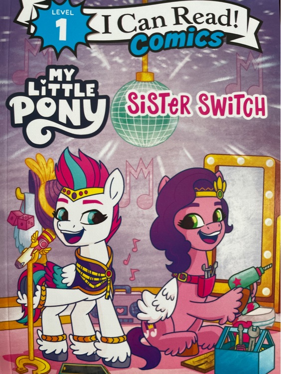 英文原版 i can read 1 comics L1 My Little Pony: Sister Switch 我的小馬: Switch姐姐Switch姐姐和她的妹妹交換的一天