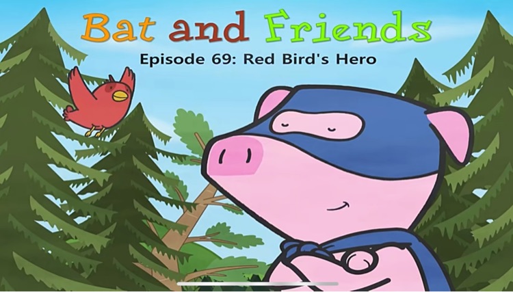 bat and friends 69 Red bird's hero