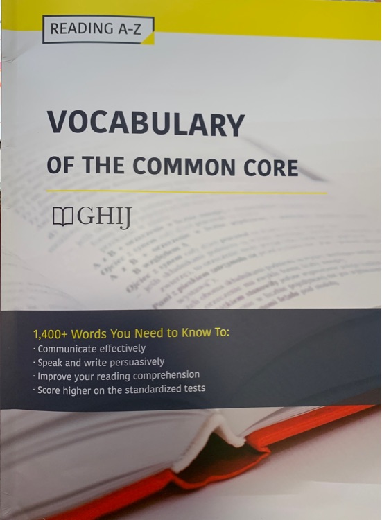 Vocabulary of the common core GHIJ