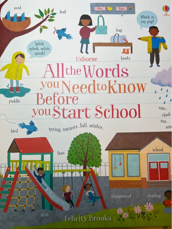 All the words you need to know before you start school