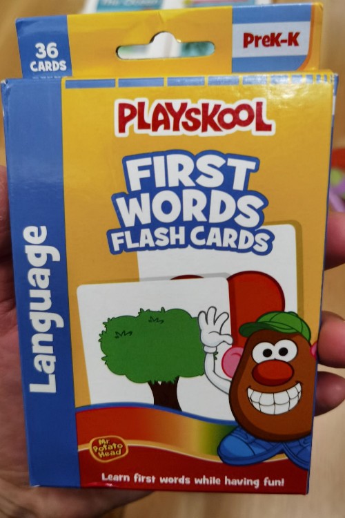 playskool first words flash cards