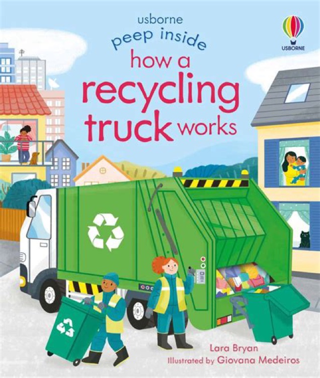 how a recycling truck works
(peep inside)(usborne)