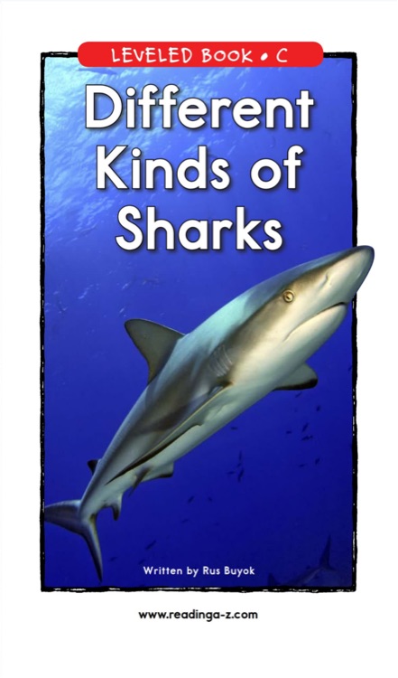 Different Kinds of Sharks (RAZ C)