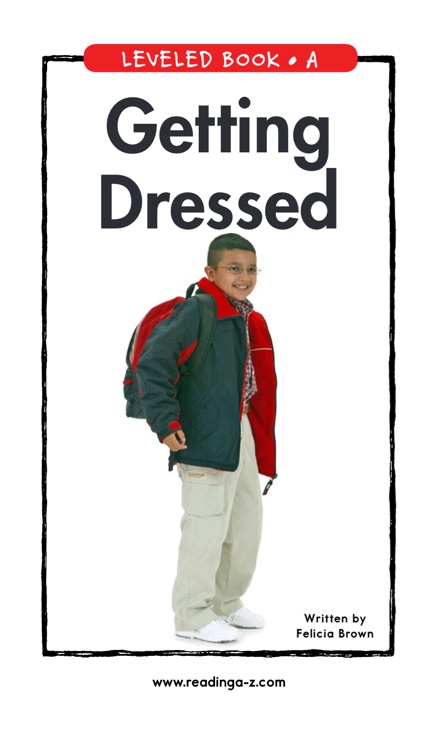 61 Getting Dressed (RAZ A)