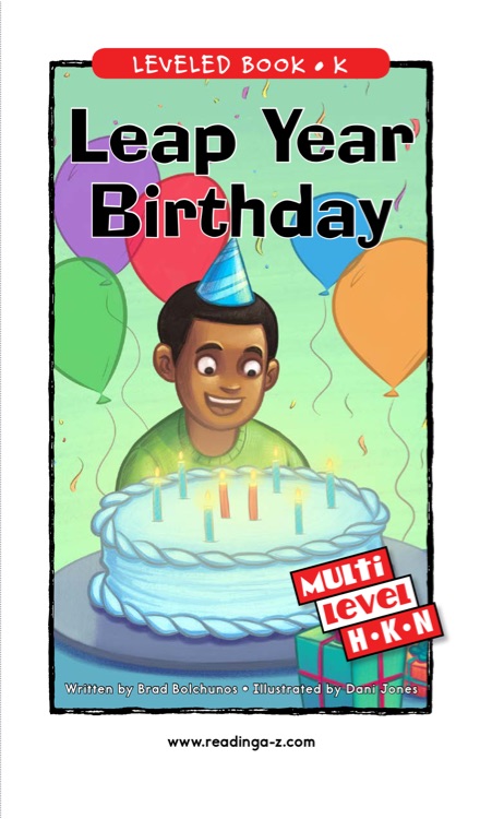 Leap Year Birthday (RAZ K)