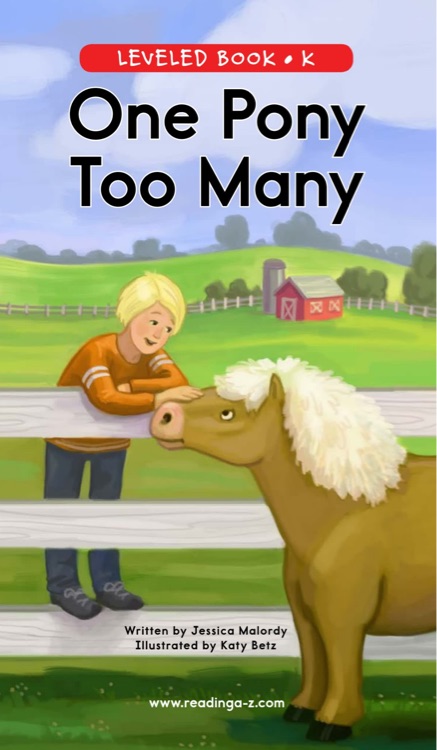 One Pony Too Many (RAZ K)