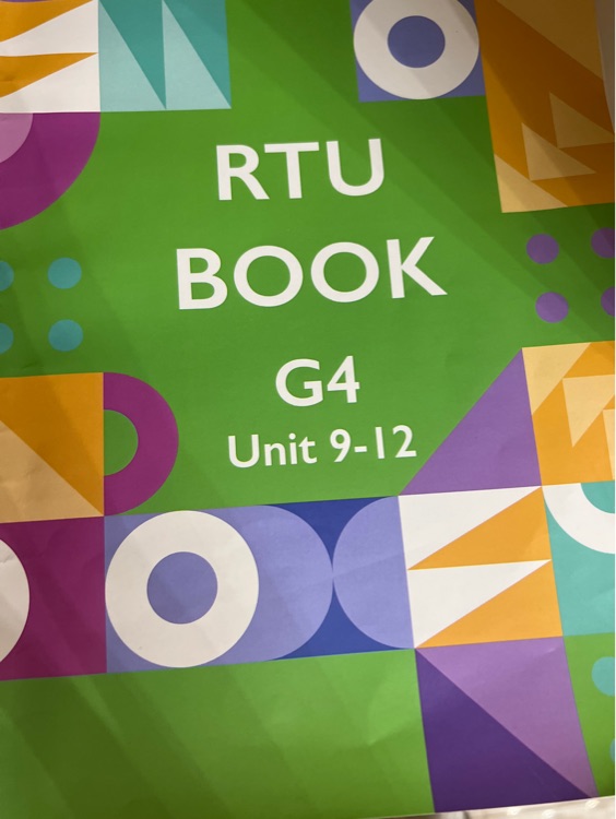 RTU book G4 Unit9-12