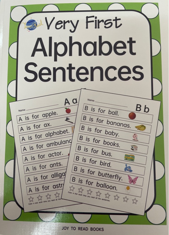 Very First Alphabet Sentences