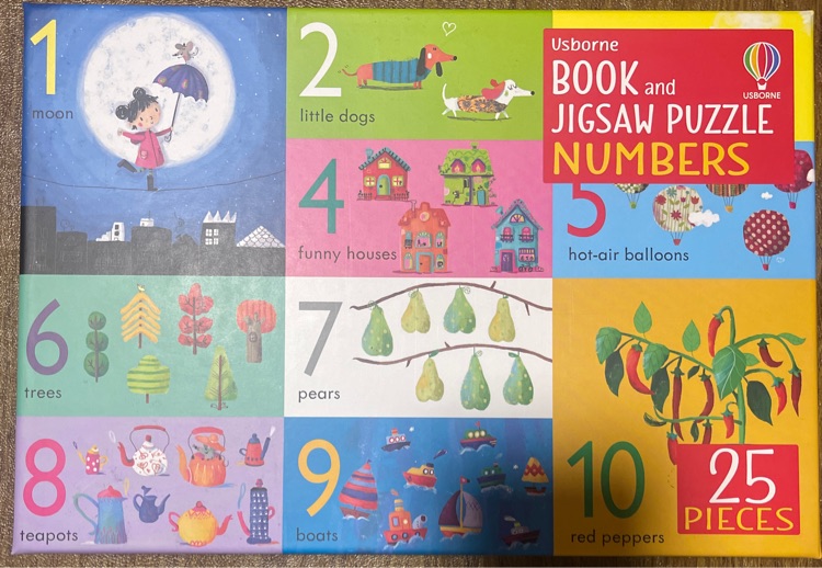 Book and Jingsaw Puzzle Numbers