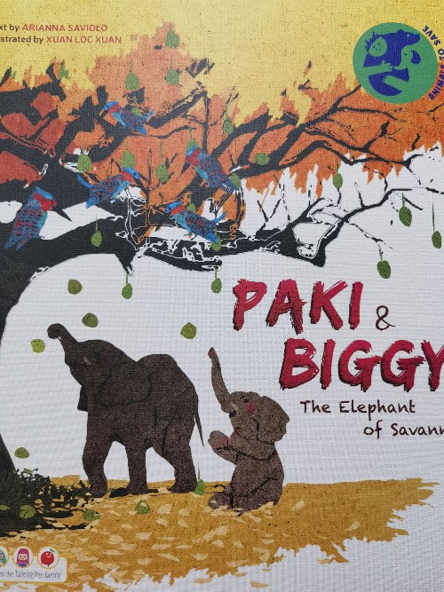 Paki and Biggy the Elephant of Savanna