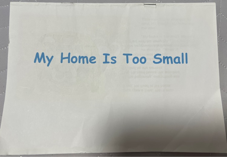 My Home is Too Small