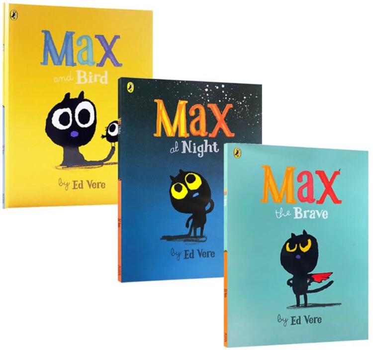 勇敢的麥克斯 Max the Brave 夜晚的麥克斯 Max at Night麥克斯和小鳥 Max and bird 三冊(cè)幼兒情商培養(yǎng)兒童睡前故事書