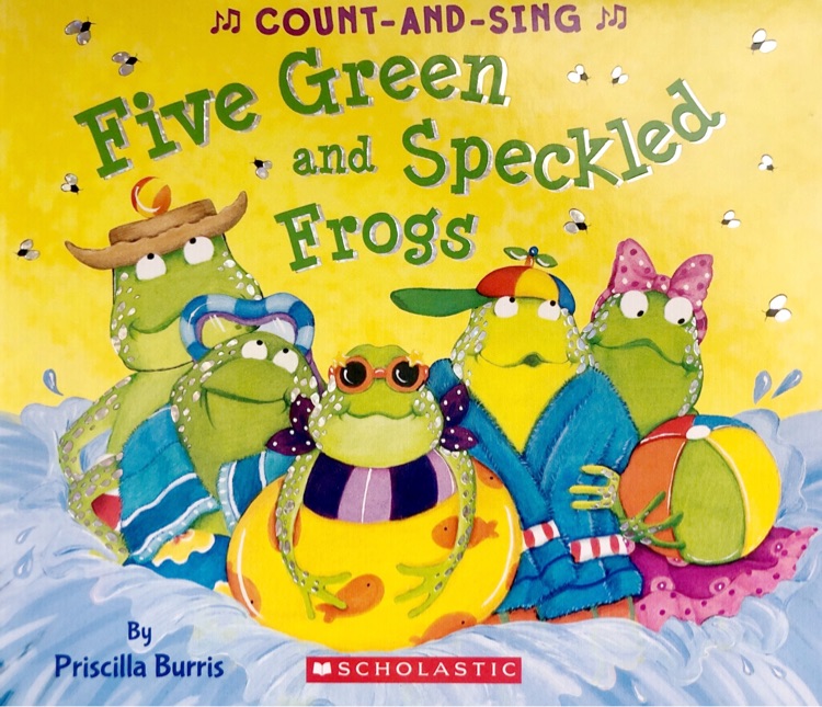 Five Green And Speckled Frogs Board Book