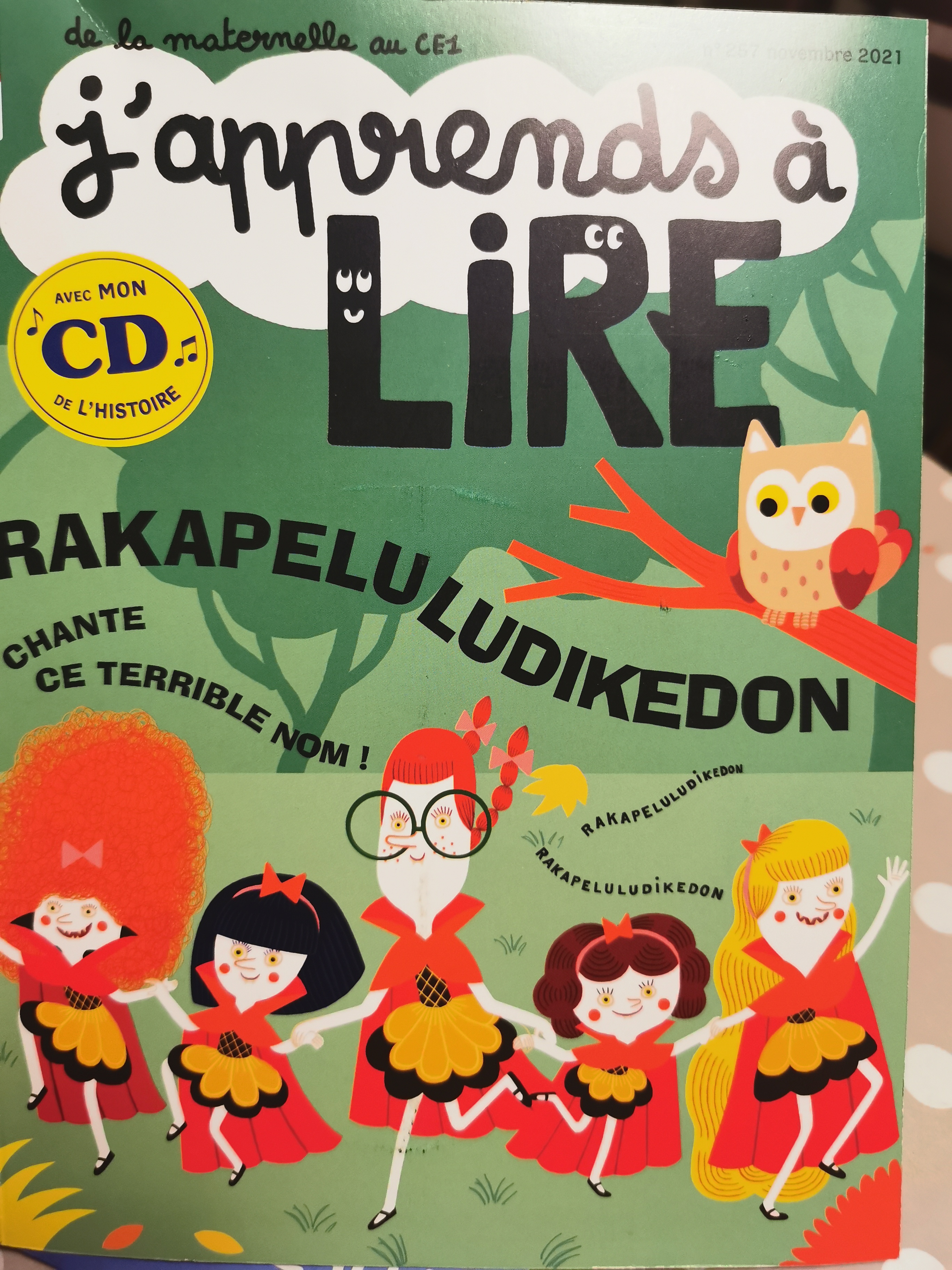 j'apprends à lire:rakapeluludikedon