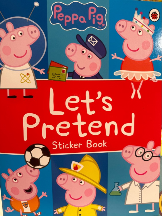 peppa pig sticker book: let's pretend