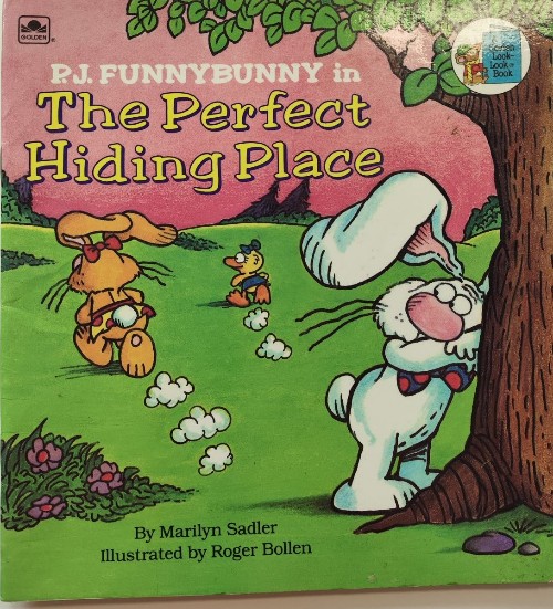 P.J funnybunny in the perfect hiding place