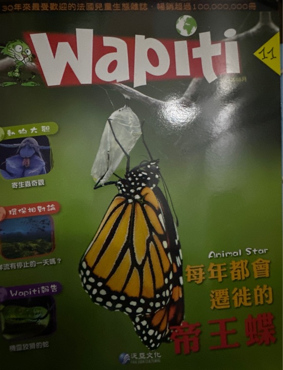 Wapiti 每年都會遷徙的帝王蝶