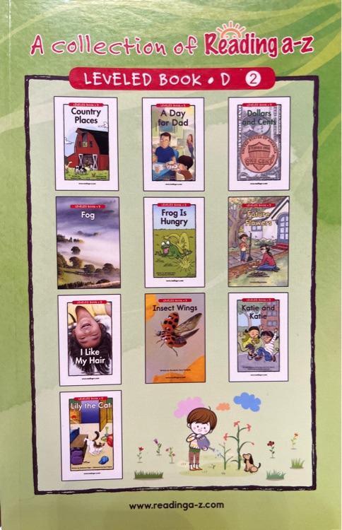 A collection of reading a-z leveled book D2