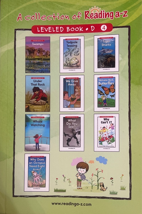 A collection of Reading a-z leveled book D4