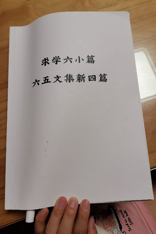 求學(xué)六小篇 六五文集新四篇