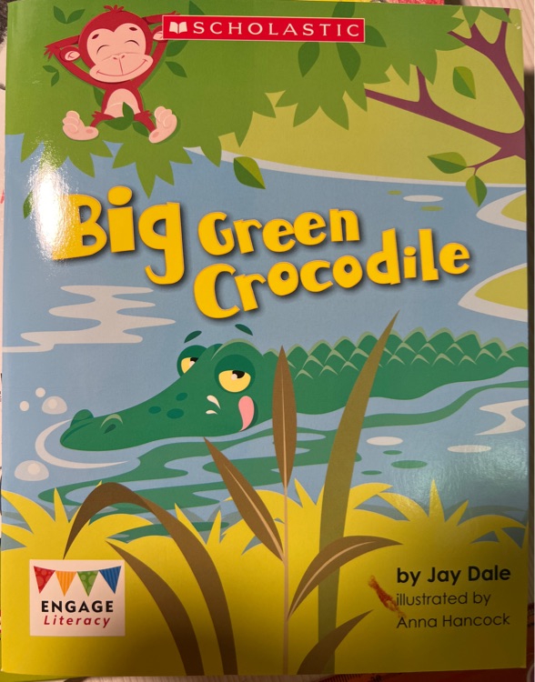 Big green crocodile