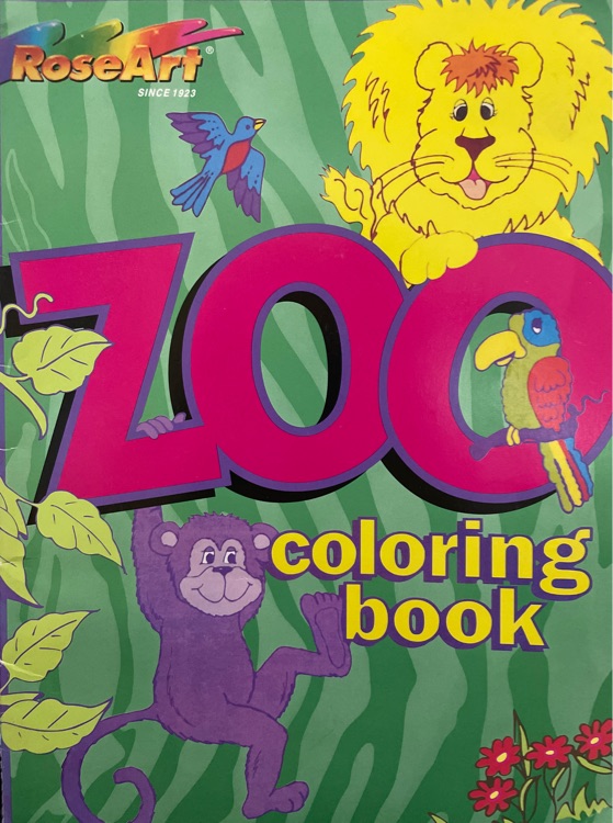 zoo coloring book