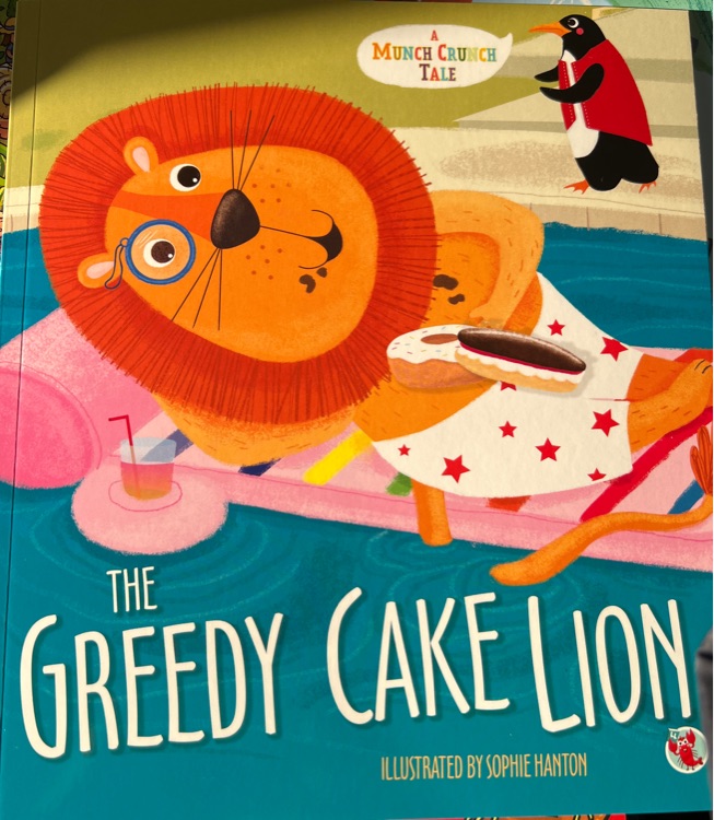The greedy cake lion