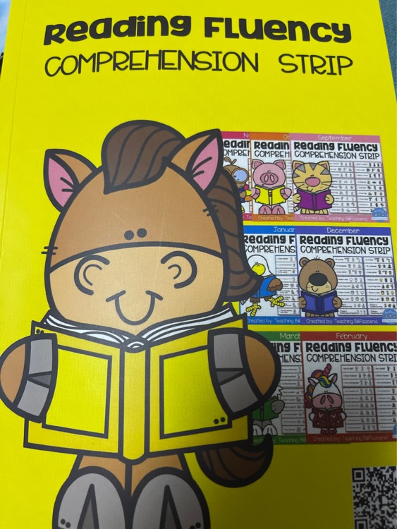 reading Fluency comprehension strip